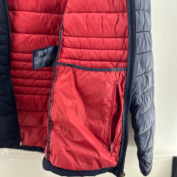 Tommy Hilfiger Men's Hooded Packable Puffer Coat Navy Blue XL See NOTES - Picture 3 of 12